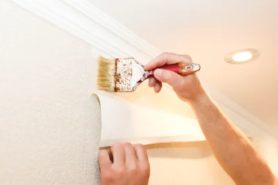 Pose de papier peint à Villaroux — revêtements muraux et toiles de verre